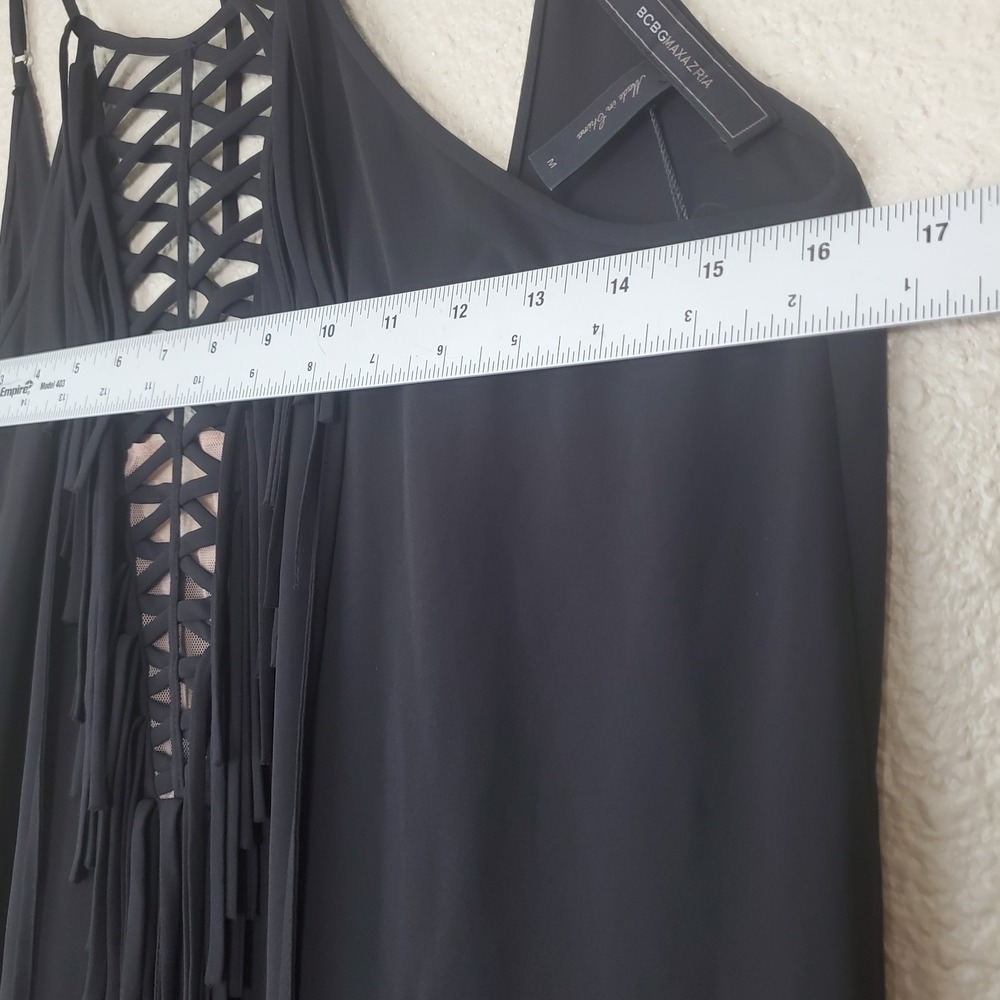 BCBG MAZAZRIA Danita dress for women size M black, lightweight with thin straps - Picture 11 of 16